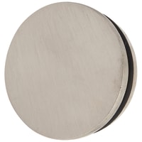 38mm Solid Brass Flat End Cap - Satin Nickel