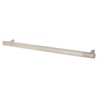 Alexander & Wilks Brunel 13mm Knurled T-Bar Cabinet Pull Handle - 224mm Centres - Satin Nickel