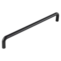 CRES by Frelan Black 19mm D-Bar Door Pull Handle - Bolt Fix - 425mm c/c