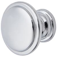 Hampstead Disc Round Cabinet Knob - 30mm Diameter - Polished Chrome