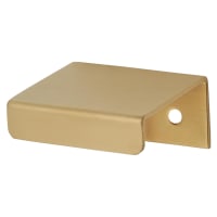 Alexander & Wilks Tilly Finger Pull Cabinet Handle - 19mm Centres - PVD Satin Brass