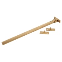 Hampstead Aspen Lines Casement Window Stay - 8 Inch/200mm Length - Satin Brass
