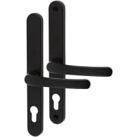 TSS uPVC Multipoint Door Handle - 215mm Bolt c/c - 68mm c/c - Black