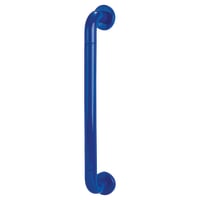 Hoppe AR602/600 Cobalt Blue Nylon D-Bar Door Pull Handle on Rose - Screw Fix - 600mm c/c
