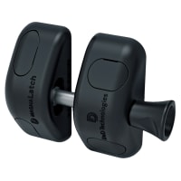 D&D Magnalatch Non Locking Gate Latch - Side Pull - 93 x 71mm - Black