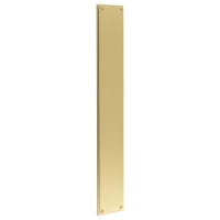 Burlington by Frelan Solid Brass Finger Plate - 450 x 75 x 4mm - Satin Brass