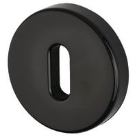 Hoppe AR600/26 Nylon Escutcheon - 52mm Diameter - Keyhole - Ebony Black - Pair