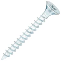 SiDAX General Purpose Pozi Countersunk Chipboard Wood Screws - 3.5 x 30mm - Zinc Plated - Pk of 200