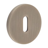 CRES by Frelan Escutcheon - 54mm Diameter - Keyhole - Antique Brass