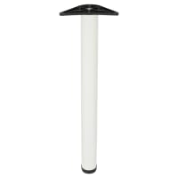Rothley Adjustable Worktop Support Breakfast Bar Table Leg - 60 x 710-735mm - White - Pack of 4