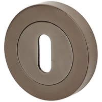 Excel Escutcheon - 52mm Diameter - Keyhole - Black Nickel