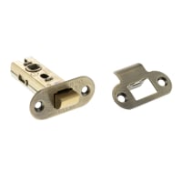 Atlantic Fire-Rated Tubular Latch - 63mm Case - 45mm Backset - Radius - Antique Brass