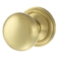 Atlantic Old English Harrogate Mushroom Mortice Door Knob - 65mm Rose Diameter - Satin Brass