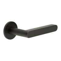 CRES by Frelan Dark Bronze Fixed Dead Door Handles on Round Rose - CR-101 Range