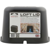 LoftLeg Loft Lid Downlight Cover - 150 x 155mm - Black