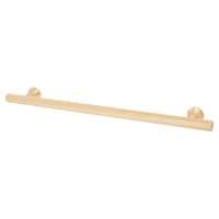 Altro York 12mm Knurled T-Bar Cabinet Pull Handle - 224mm Centres - Satin Brass