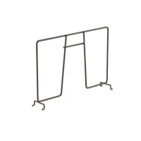 elfa Top Track System - Click In Ventilated Wire Shelf Divider - 311 x 54 x 200mm - Graphite