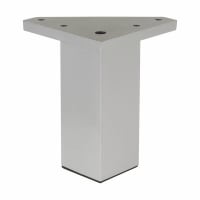 Square Cabinet Furniture Leg - 40 x 80mm - Silver