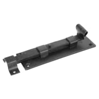 Antique Black Iron Straight Barrel Bolt - Blacksmith Range - 150 x 50mm