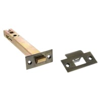 Atlantic Heavy Duty Bolt Through Tubular Latch - 150mm Case - 125mm Backset - Square - Antique Brass