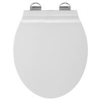 Croydex Michigan Slimline Flexi-Fix Soft Close Toilet Seat - White