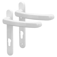 Fab & Fix White uPVC Extended Multipoint Door Handles - 92mm c/c - Windsor Range