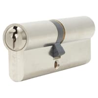 Yale 6 Pin 90mm Euro Double Cylinder - 40 + 50mm - Satin Nickel - Keyed to Differ