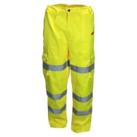 TIMCO Hi Visibility Exec Trousers - Yellow - Large - 39-42 Inch Waist