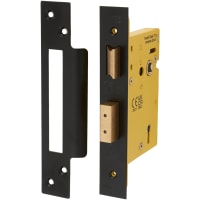 Altro Architectural Bolt Through 5 Lever Sashlock - 78mm Case - 57mm Backset - Square - Matt Black