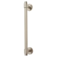 Altro Satin Nickel 20mm T-Bar Door Pull Handle on Rose - Screw Fix - 300mm Centres