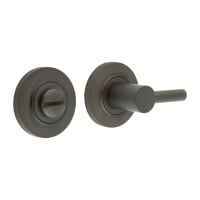 Burlington by Frelan Easy Turn & Release with Chamfered Rose - 50mm Diameter - Dark Bronze