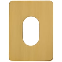 Souber Jumbo Adhesive Fixing Escutcheon - 65.5 x 47.6mm - Oval - Polished Brass