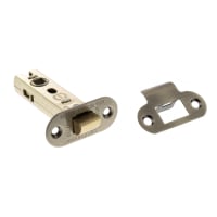 Atlantic Fire-Rated Tubular Latch - 78mm Case - 57mm Backset - Radius - Antique Brass