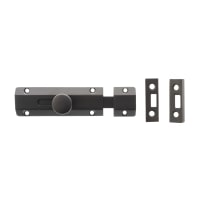 Atlantic French Door Bolt/Flat Section Bolt - 100 x 35mm - Urban Dark Bronze