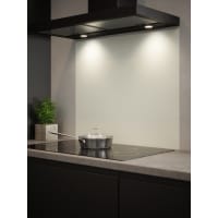 Self Adhesive Glass Kitchen Splashback - 750 x 900mm - Matt White