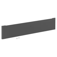 elfa Top Track System - Décor Basket Drawer Front - 600 x 122 x 15mm - Grey