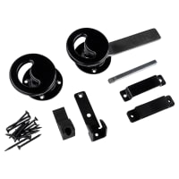 GateMate Advanced Heavy Duty Ring Gate Latch - 150mm Throw - Black Powder Coated