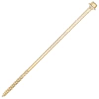 SiDAX Timber Frame Screws Hex Head - 6.7 x 200mm - Yellow Zinc - Pack of 50