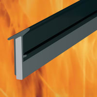 TF130BK Intumescent Glazing Gasket - FD30 - 100m Length - Black