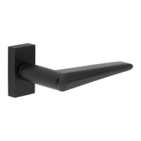 CRES by Frelan Black uPVC Multipoint Door Handles on Rectangular Rose - Black - CR-107 Range