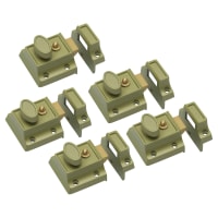 Altro Traditional Nightlatch - 40mm Backset - Champagne Case/Polished Brass Cylinder - Pack of 5