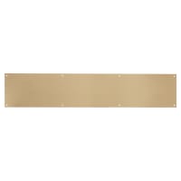 Hampstead Solid Brass Kick Plate - 762 x 150 x 1.2mm - 8 Screw Holes - Satin