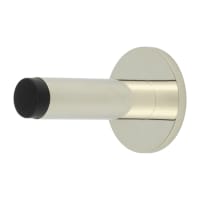 Burlington by Frelan Plain Projection Door Stop on Knurled Rose - 76mm Projection - Polished Nickel