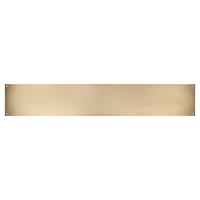 Altro Stainless Steel Kick Plate - 900 x 150 x 1.2mm - 8 Screw Holes - Antique Brass