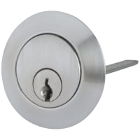 Contract Nightlatch Replacement Rim Cylinder - Satin Chrome Case/Cylinder