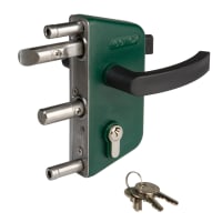 Locinox LAKZ Gate Lock Kit - 160 x 31 x 76.5mm - Black