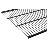 Altro Top Track System - Ventilated Shelf - 600 x 400mm - Black
