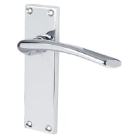 Touchpoint Polished Chrome Latch Door Handles Pack - Rimini Range