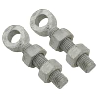 Adjustable Gate Eye - 100mm for 19mm Pin - Galvanised