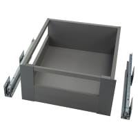 Blum MERIVOBOX BLUMOTION E Height Soft Close Drawer - Gallery Rails & Fronts - (H) 192 x (D) 450 x (W) 402mm - Grey